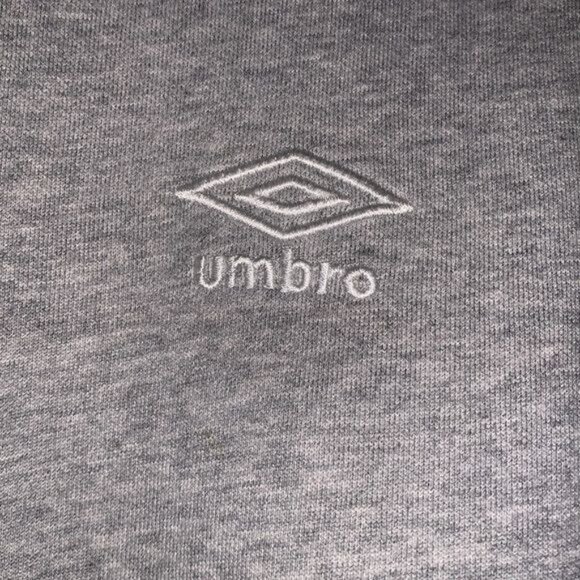 Umbro Mens XL Gray Crewneck Sweatshirt Tailored Fit Soft & Warm Minimalist Style - Picture 3 of 9